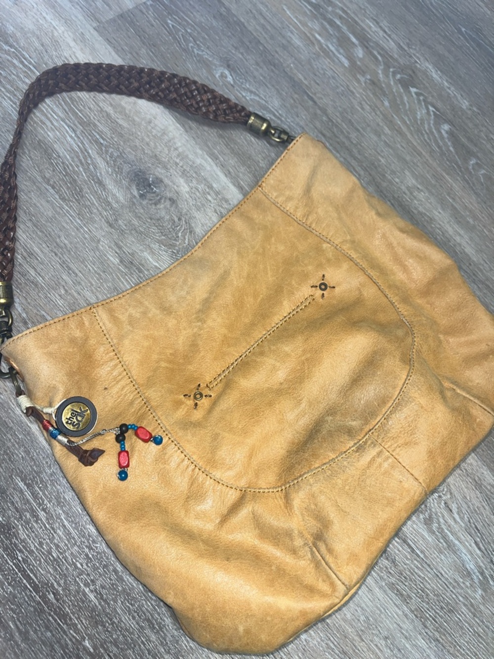 The Sak Bohemian Tan Leather Shoulder Bag, #leather #boho #indie - Picture 2 of 9